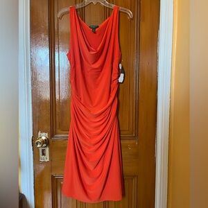 Ralph Lauren cowl neck dress